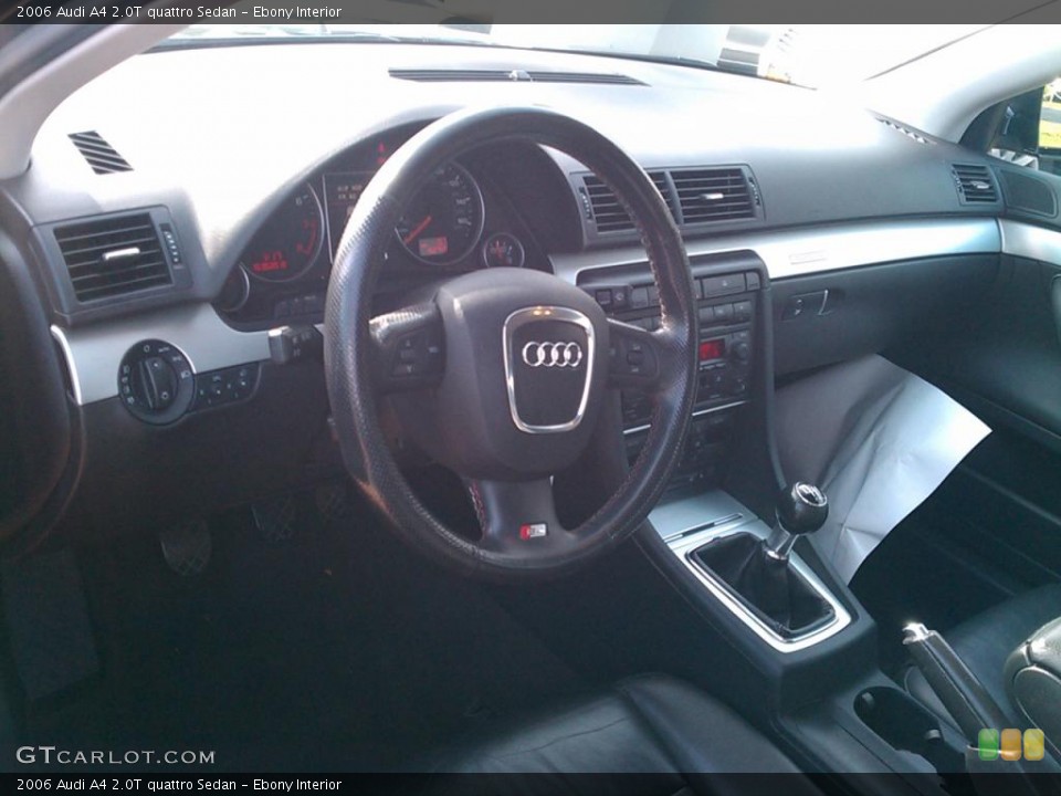Ebony Interior Prime Interior for the 2006 Audi A4 2.0T quattro Sedan #39925992