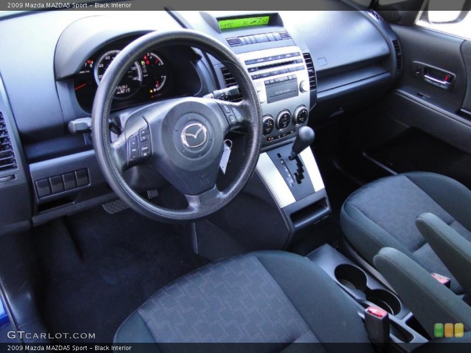 Black Interior Prime Interior for the 2009 Mazda MAZDA5 Sport #39926004