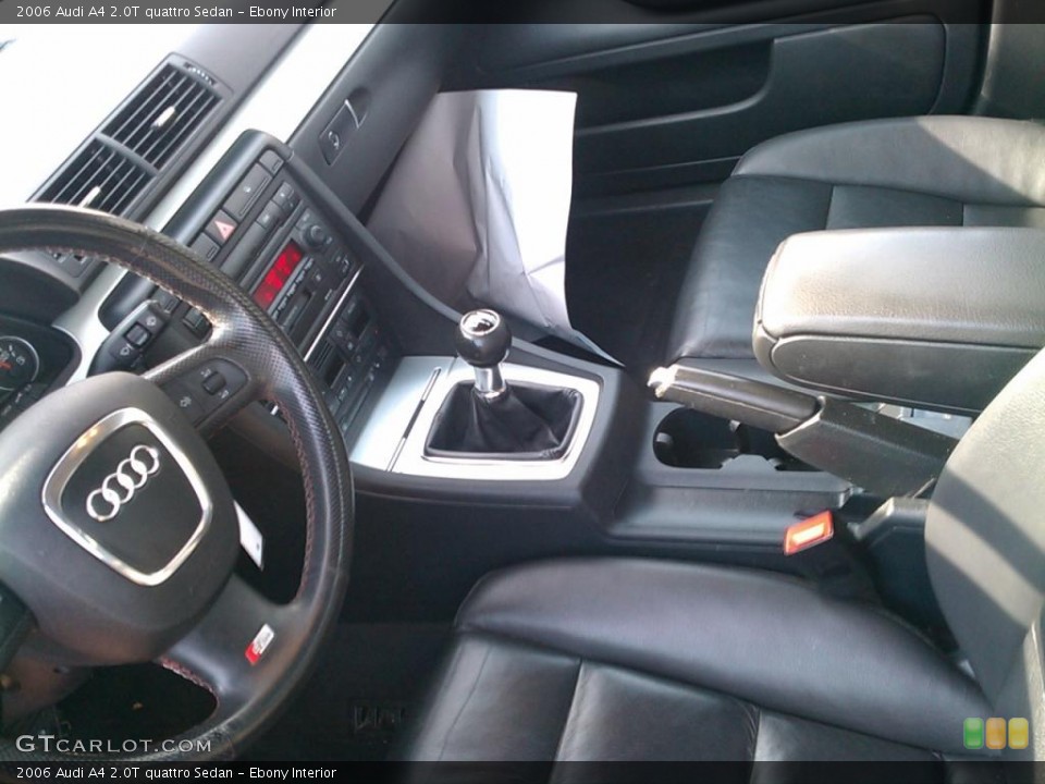 Ebony Interior Photo for the 2006 Audi A4 2.0T quattro Sedan #39926020