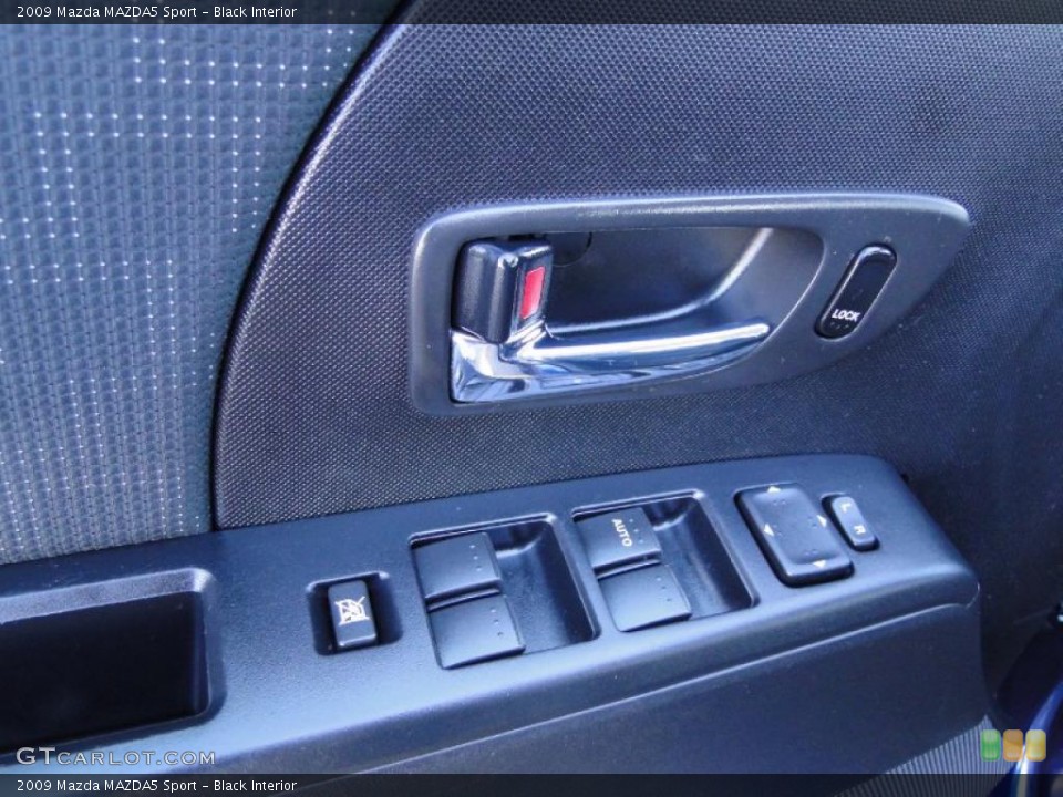 Black Interior Controls for the 2009 Mazda MAZDA5 Sport #39926028
