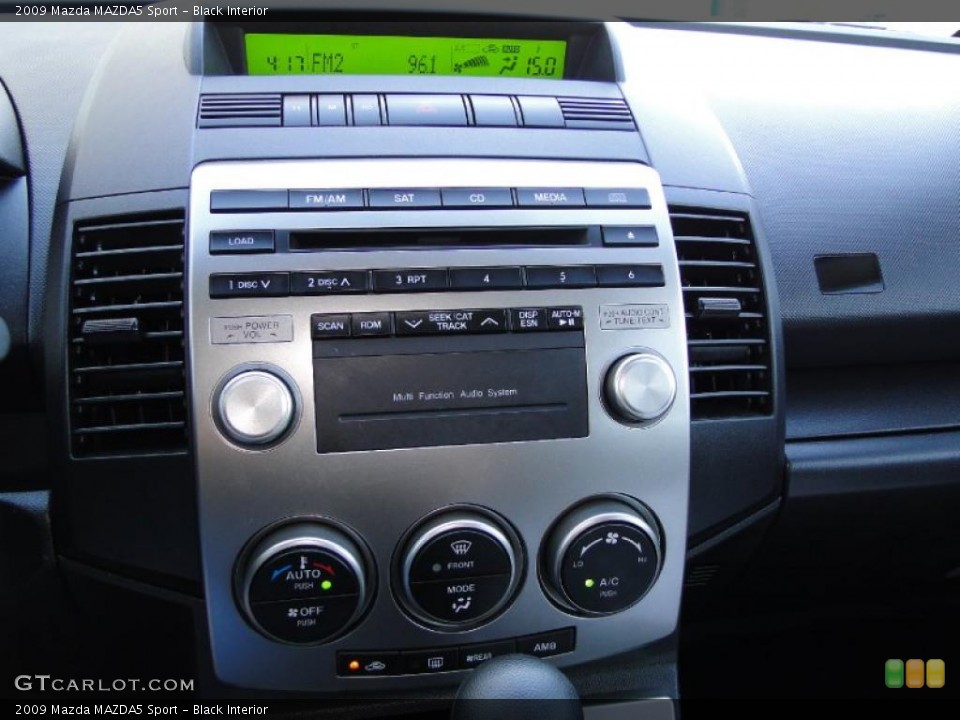 Black Interior Controls for the 2009 Mazda MAZDA5 Sport #39926120