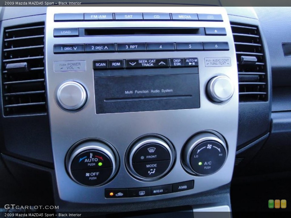 Black Interior Controls for the 2009 Mazda MAZDA5 Sport #39926148