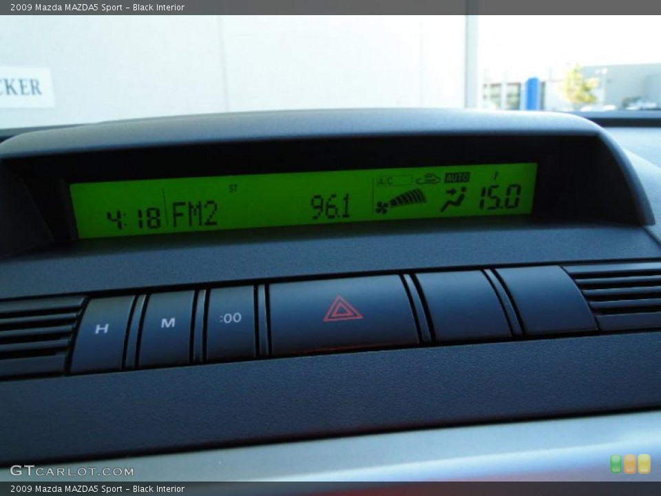 Black Interior Controls for the 2009 Mazda MAZDA5 Sport #39926164