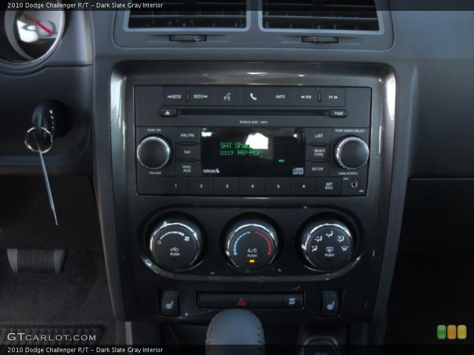 Dark Slate Gray Interior Controls for the 2010 Dodge Challenger R/T #39927456