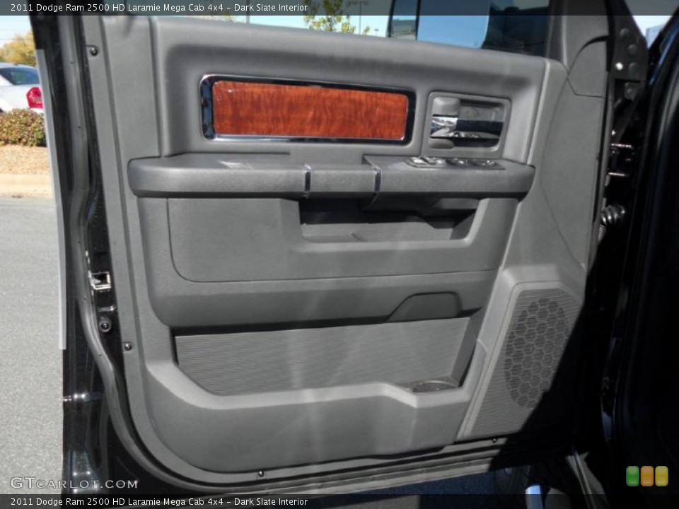 Dark Slate Interior Door Panel for the 2011 Dodge Ram 2500 HD Laramie Mega Cab 4x4 #39928608