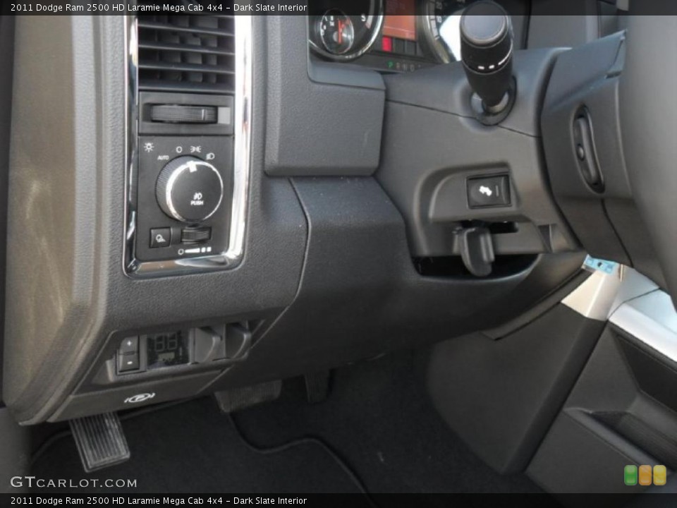 Dark Slate Interior Controls for the 2011 Dodge Ram 2500 HD Laramie Mega Cab 4x4 #39928620