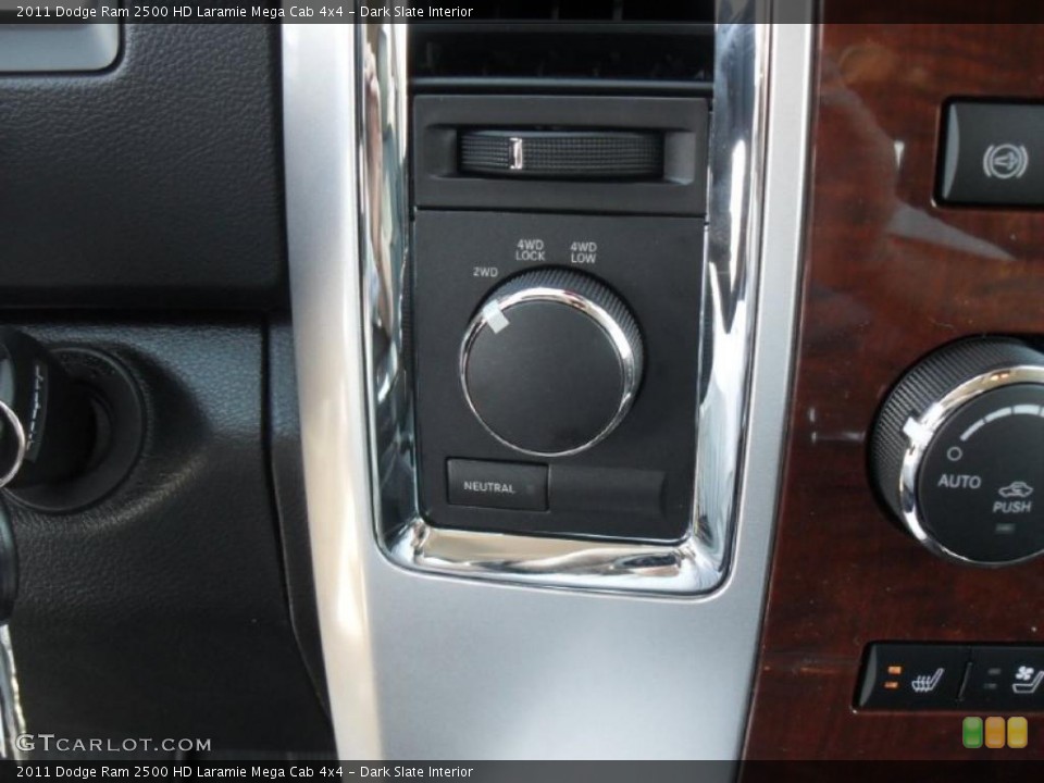 Dark Slate Interior Controls for the 2011 Dodge Ram 2500 HD Laramie Mega Cab 4x4 #39928668
