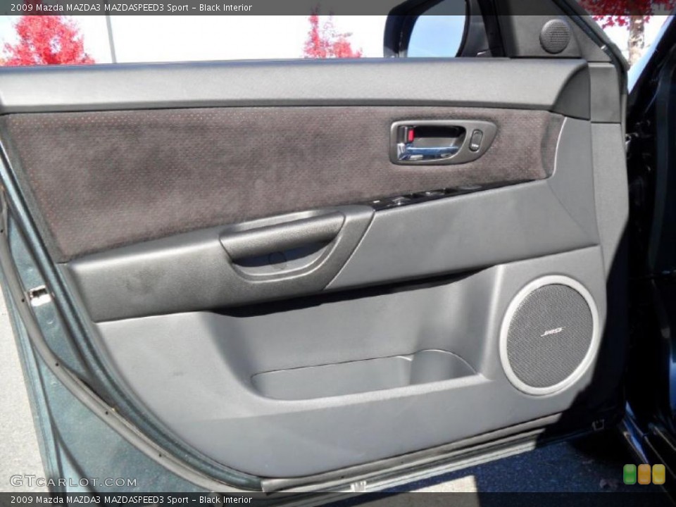 Black Interior Door Panel for the 2009 Mazda MAZDA3 MAZDASPEED3 Sport #39929140
