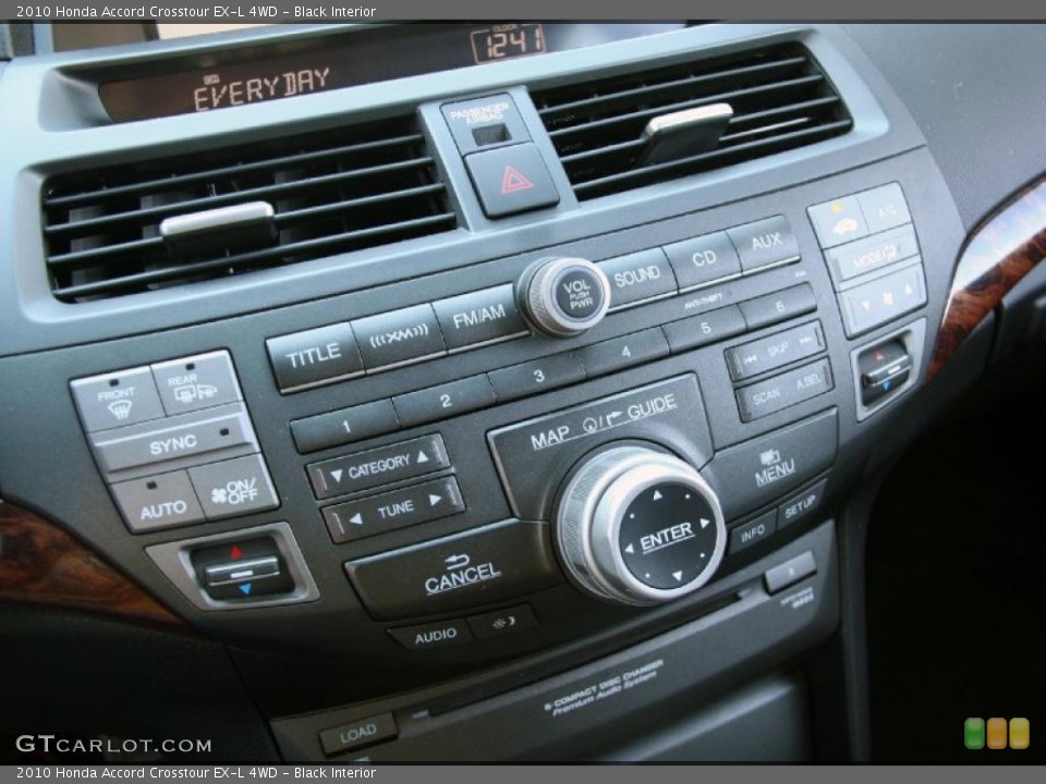 Black Interior Controls for the 2010 Honda Accord Crosstour EX-L 4WD #39929232