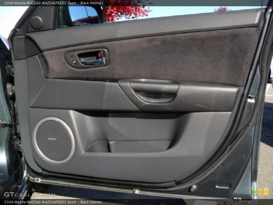 Black Interior Door Panel for the 2009 Mazda MAZDA3 MAZDASPEED3 Sport #39929384
