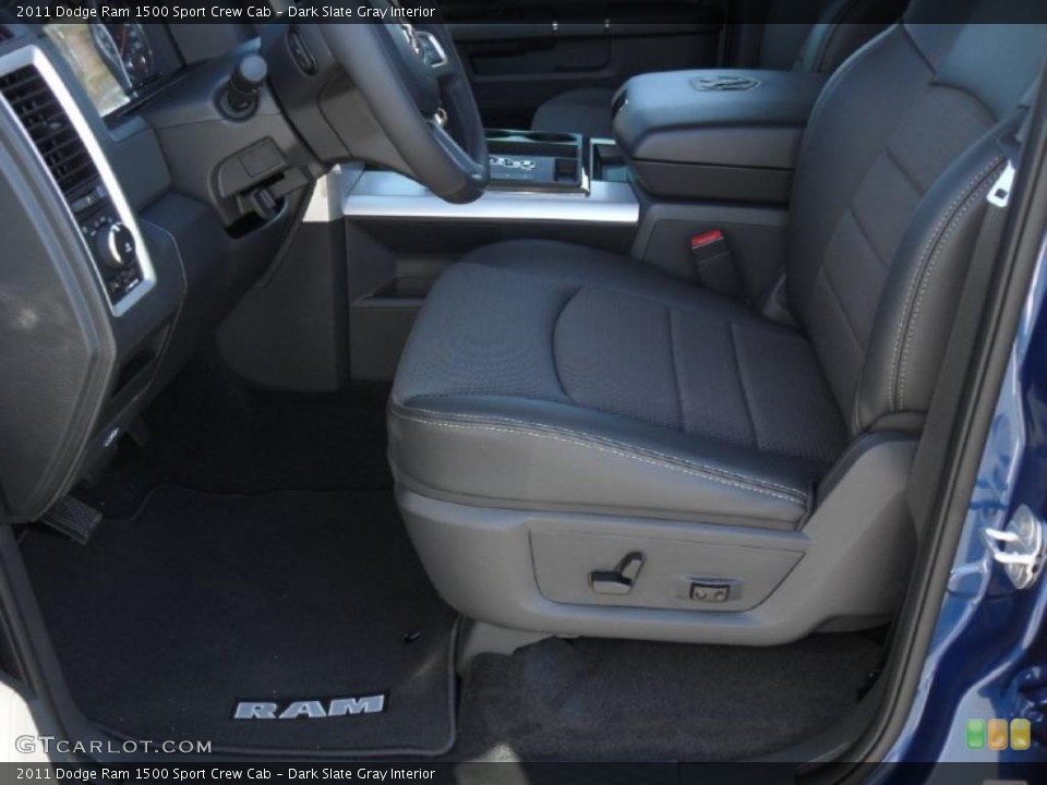 Dark Slate Gray Interior Photo for the 2011 Dodge Ram 1500 Sport Crew Cab #39930256