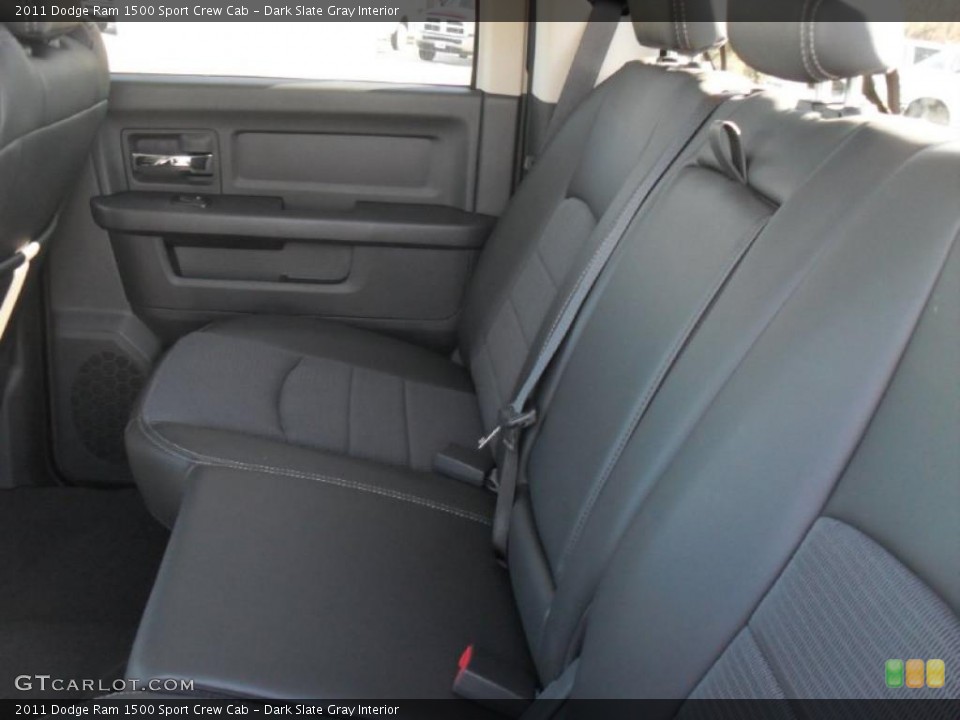 Dark Slate Gray Interior Photo for the 2011 Dodge Ram 1500 Sport Crew Cab #39930360