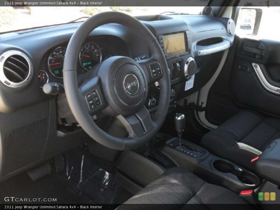 Black Interior Photo for the 2011 Jeep Wrangler Unlimited Sahara 4x4 #39930928