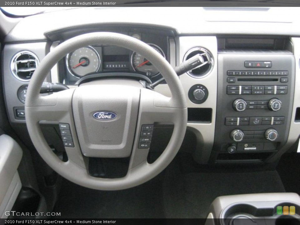 Medium Stone Interior Dashboard for the 2010 Ford F150 XLT SuperCrew 4x4 #39934120