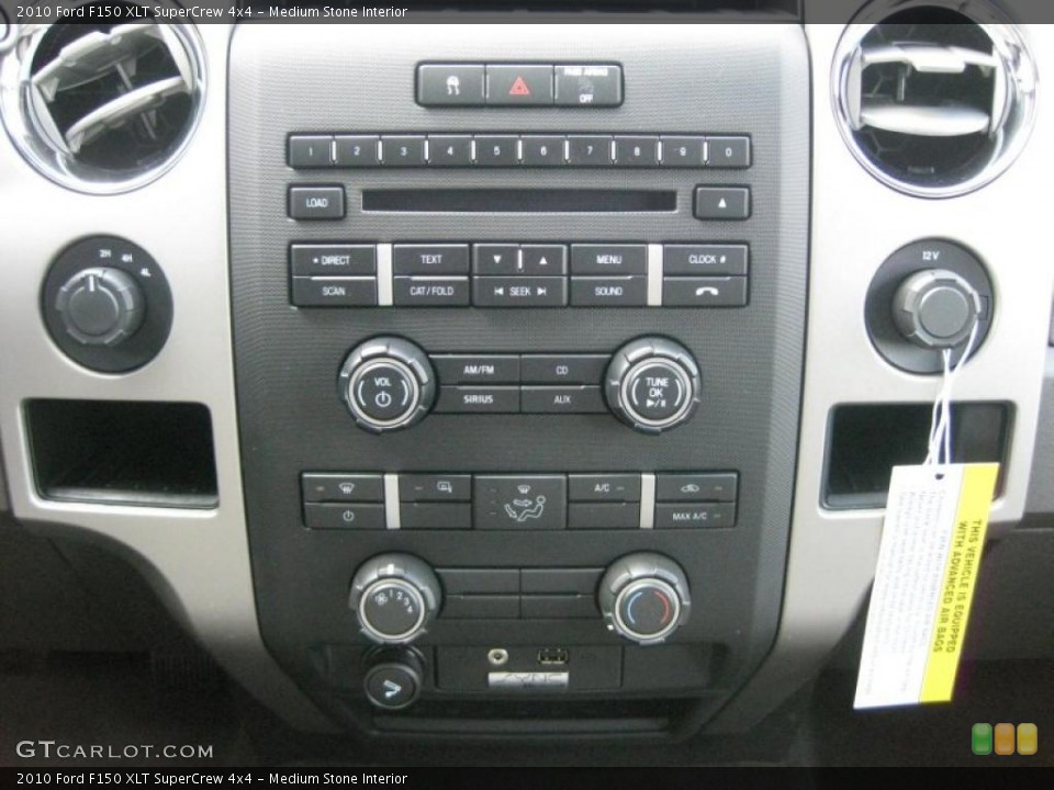 Medium Stone Interior Controls for the 2010 Ford F150 XLT SuperCrew 4x4 #39934132