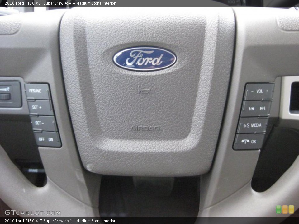 Medium Stone Interior Controls for the 2010 Ford F150 XLT SuperCrew 4x4 #39934160