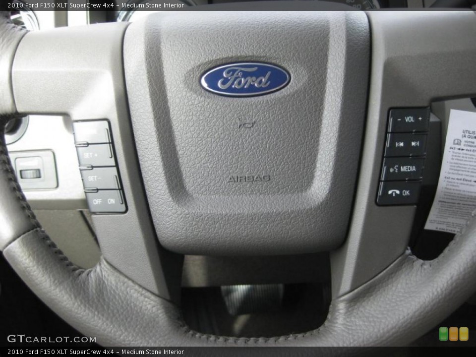 Medium Stone Interior Controls for the 2010 Ford F150 XLT SuperCrew 4x4 #39934620