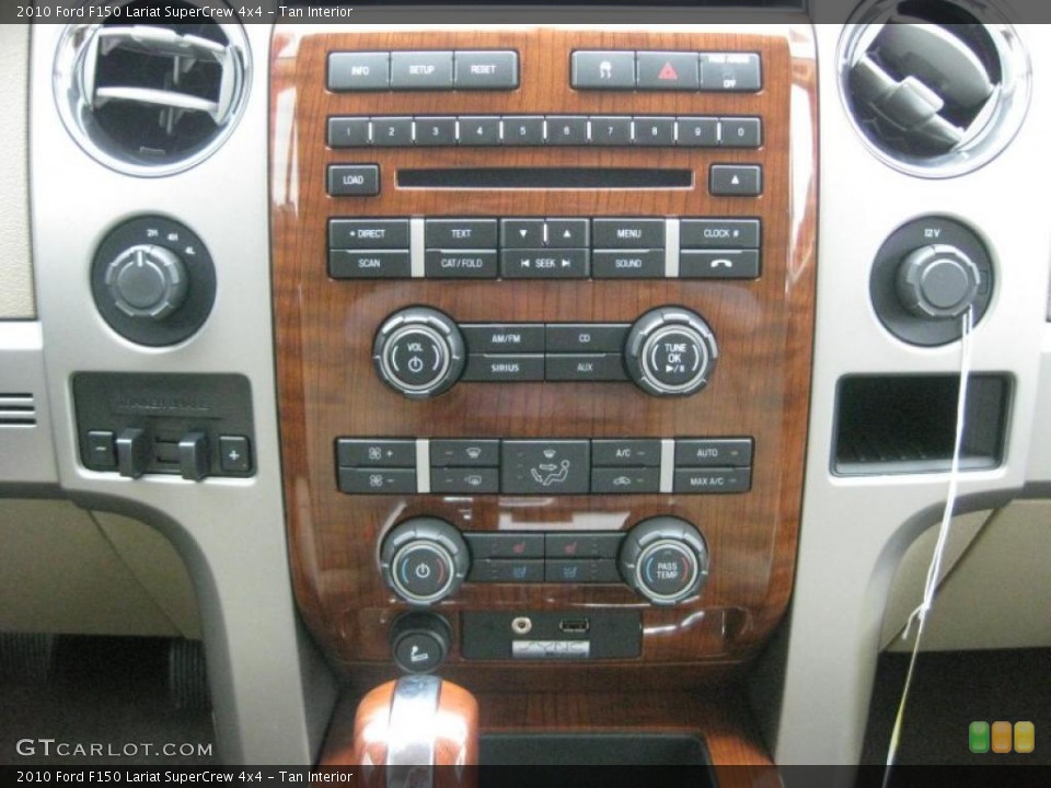 Tan Interior Controls for the 2010 Ford F150 Lariat SuperCrew 4x4 #39935056