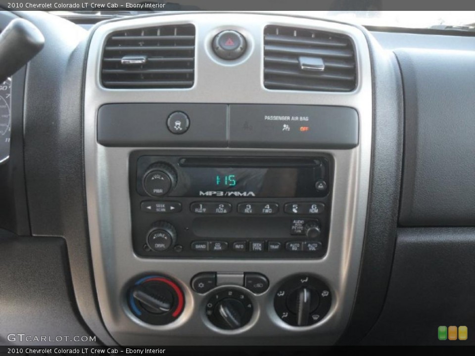 Ebony Interior Controls for the 2010 Chevrolet Colorado LT Crew Cab #39935348