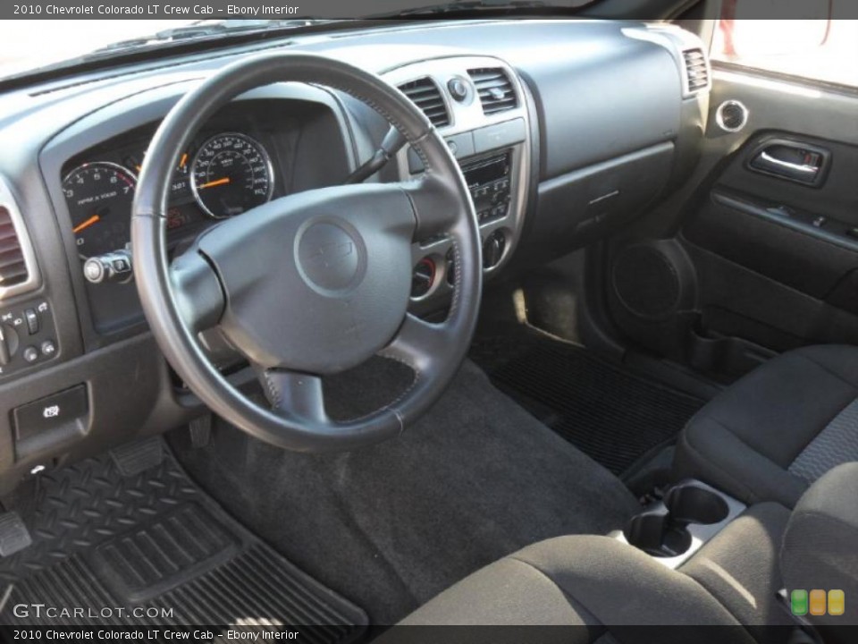 Ebony Interior Prime Interior for the 2010 Chevrolet Colorado LT Crew Cab #39935532