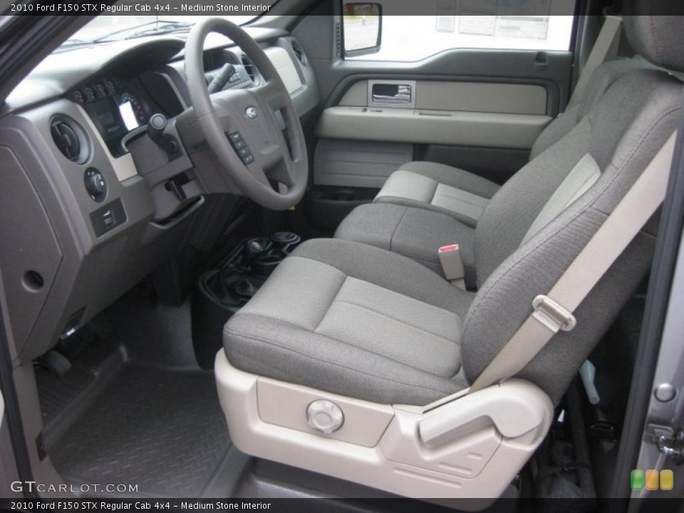 Medium Stone Interior Photo for the 2010 Ford F150 STX Regular Cab 4x4 #39936060