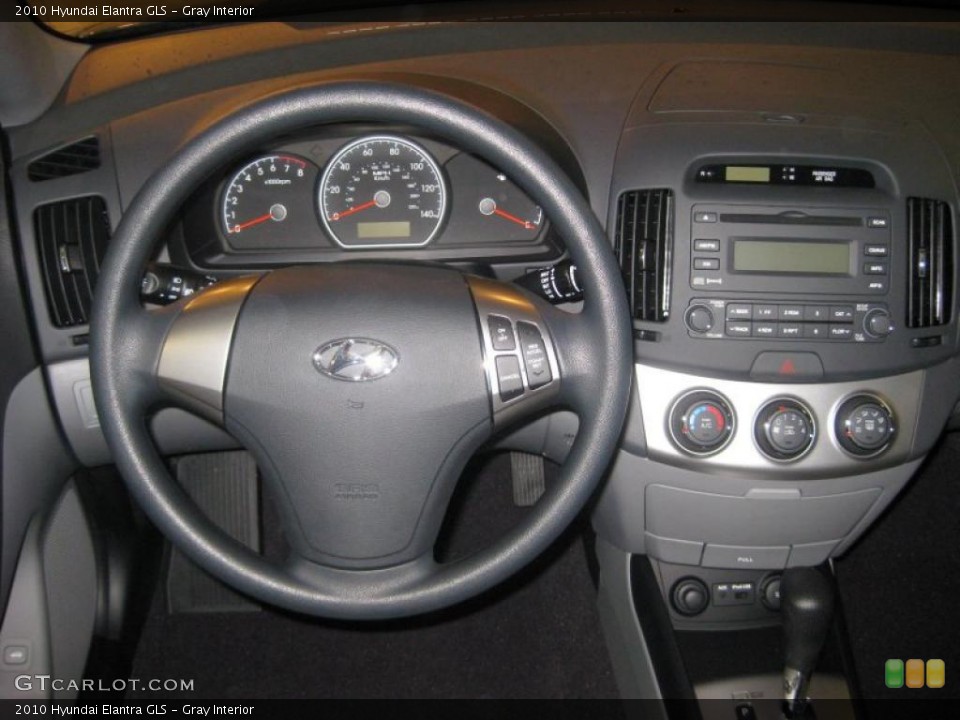 Gray Interior Dashboard for the 2010 Hyundai Elantra GLS #39937032