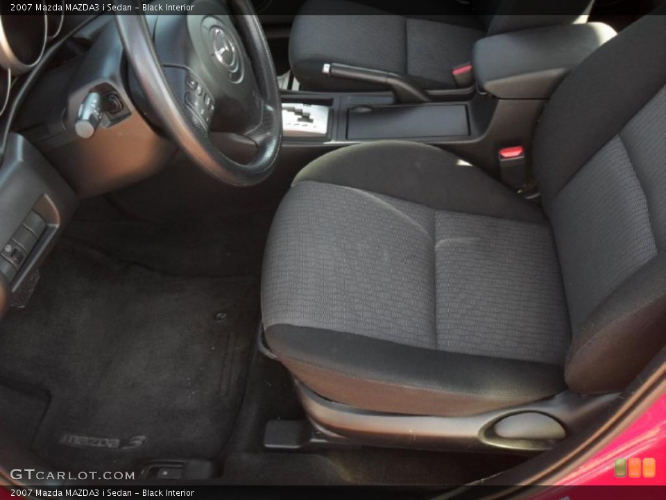 Black Interior Photo for the 2007 Mazda MAZDA3 i Sedan #39937176