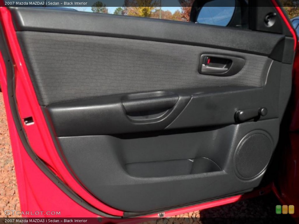 Black Interior Door Panel for the 2007 Mazda MAZDA3 i Sedan #39937200