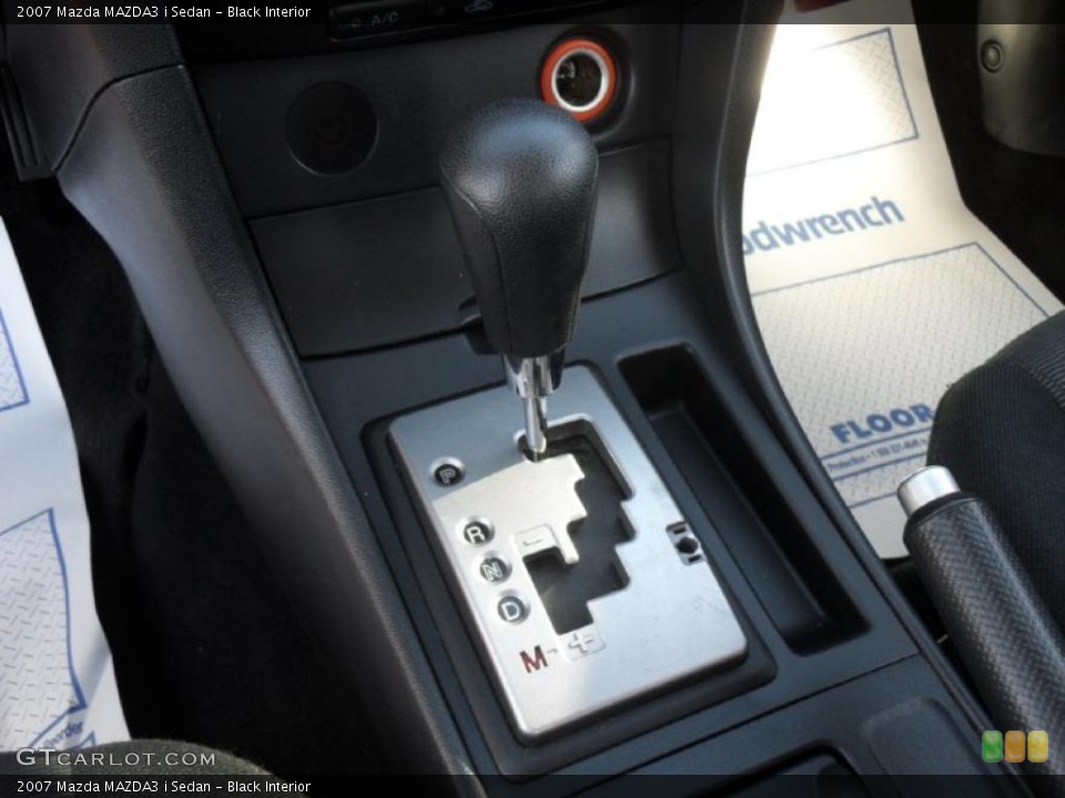 Black Interior Transmission for the 2007 Mazda MAZDA3 i Sedan #39937216
