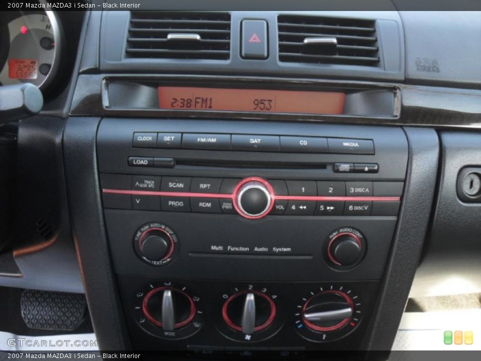 Black Interior Controls for the 2007 Mazda MAZDA3 i Sedan #39937232