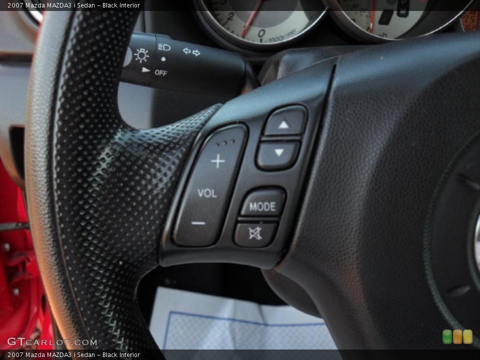 Black Interior Controls for the 2007 Mazda MAZDA3 i Sedan #39937268