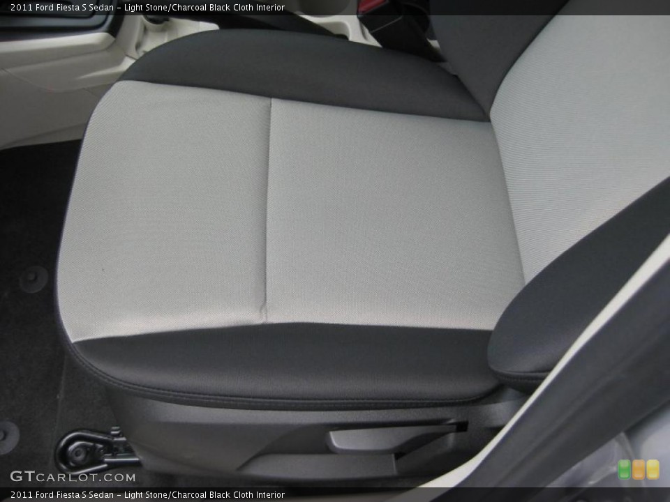 Light Stone/Charcoal Black Cloth Interior Photo for the 2011 Ford Fiesta S Sedan #39937316