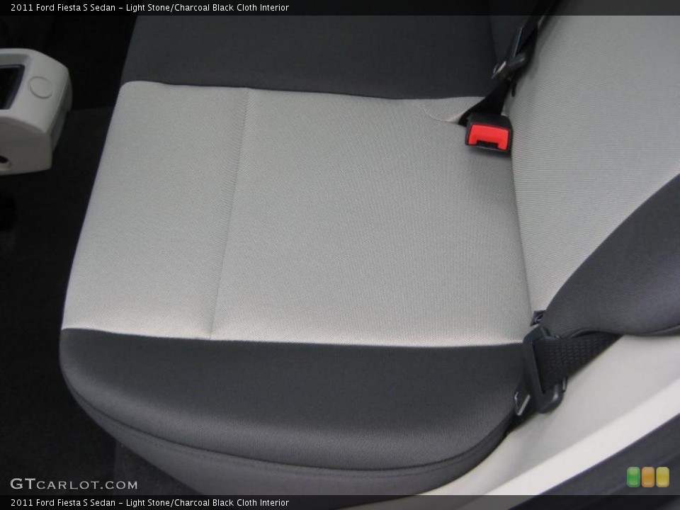 Light Stone/Charcoal Black Cloth Interior Photo for the 2011 Ford Fiesta S Sedan #39937364