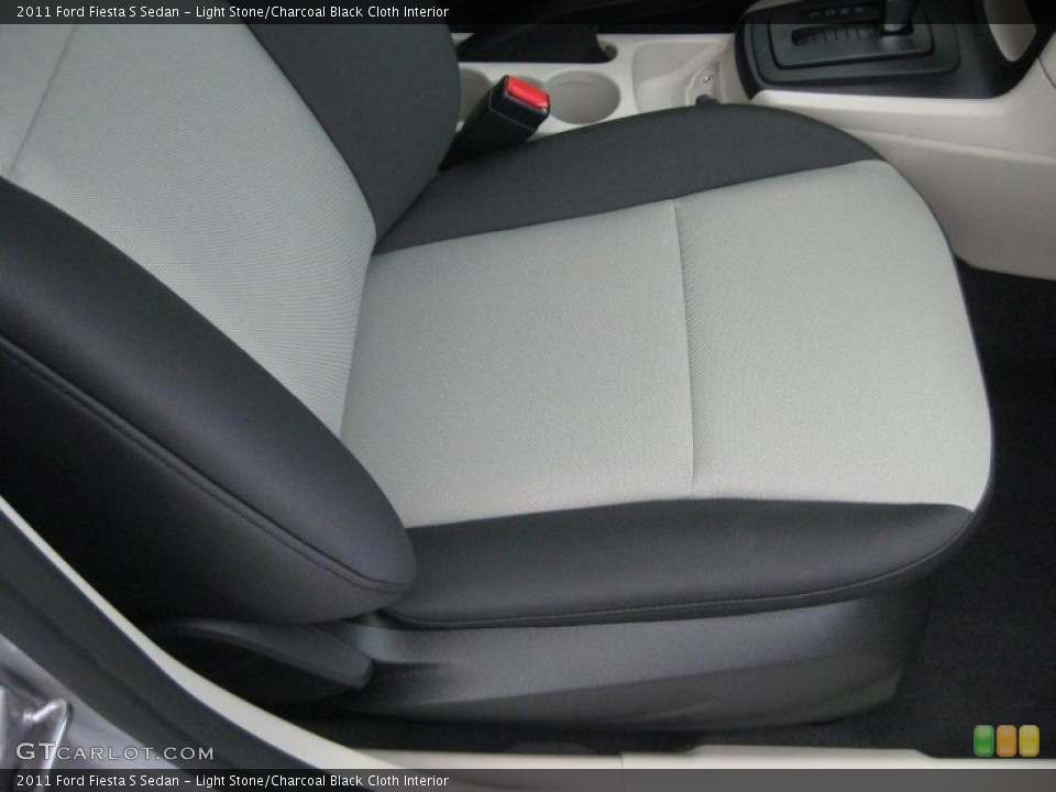 Light Stone/Charcoal Black Cloth Interior Photo for the 2011 Ford Fiesta S Sedan #39937412