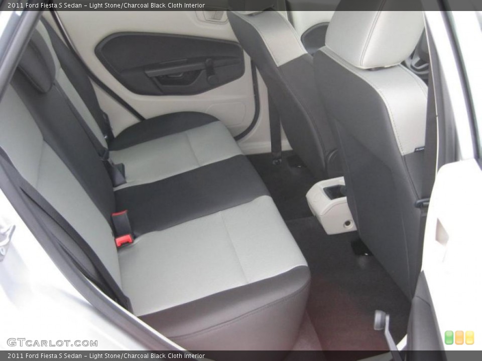 Light Stone/Charcoal Black Cloth Interior Photo for the 2011 Ford Fiesta S Sedan #39937432