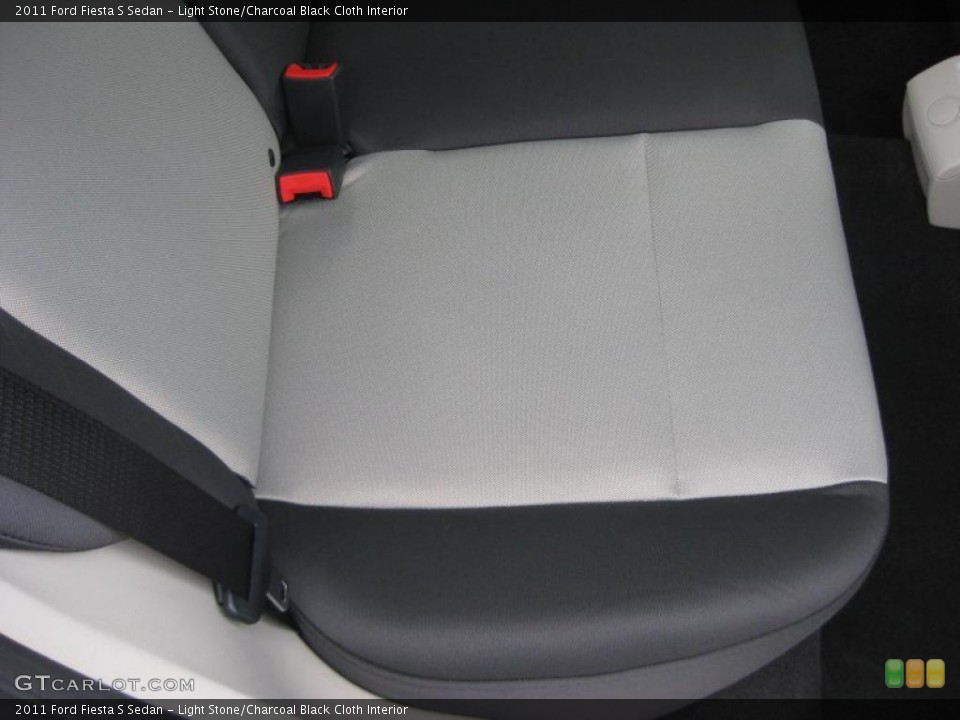 Light Stone/Charcoal Black Cloth Interior Photo for the 2011 Ford Fiesta S Sedan #39937448