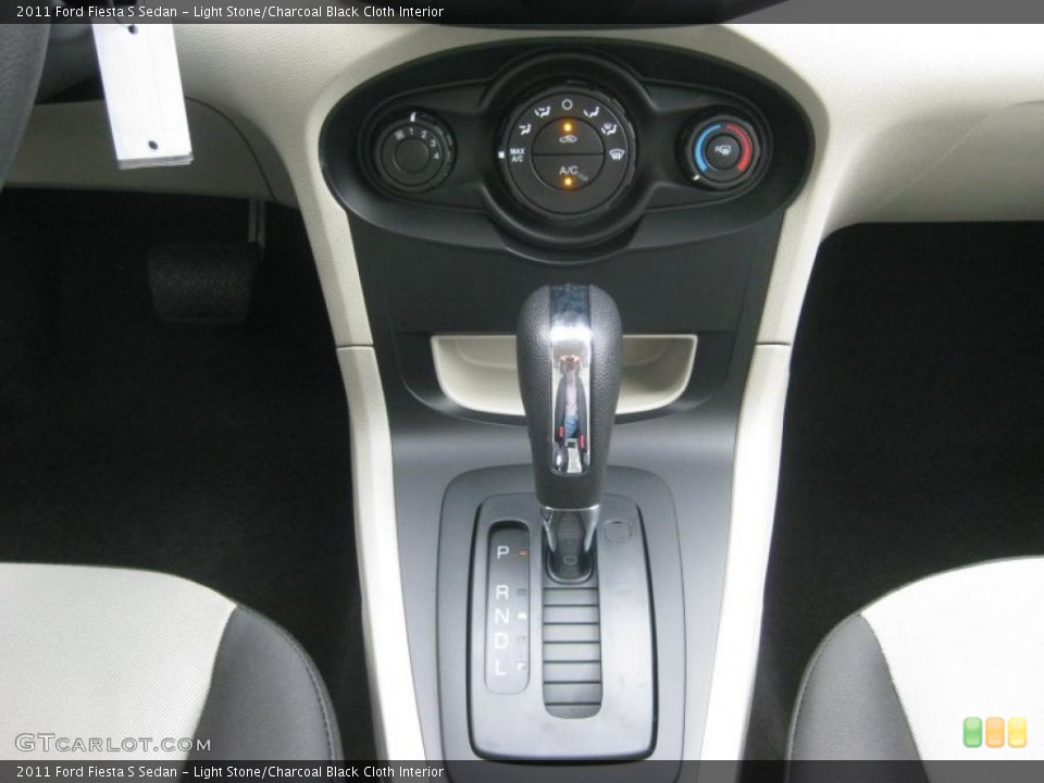 Light Stone/Charcoal Black Cloth Interior Transmission for the 2011 Ford Fiesta S Sedan #39937508