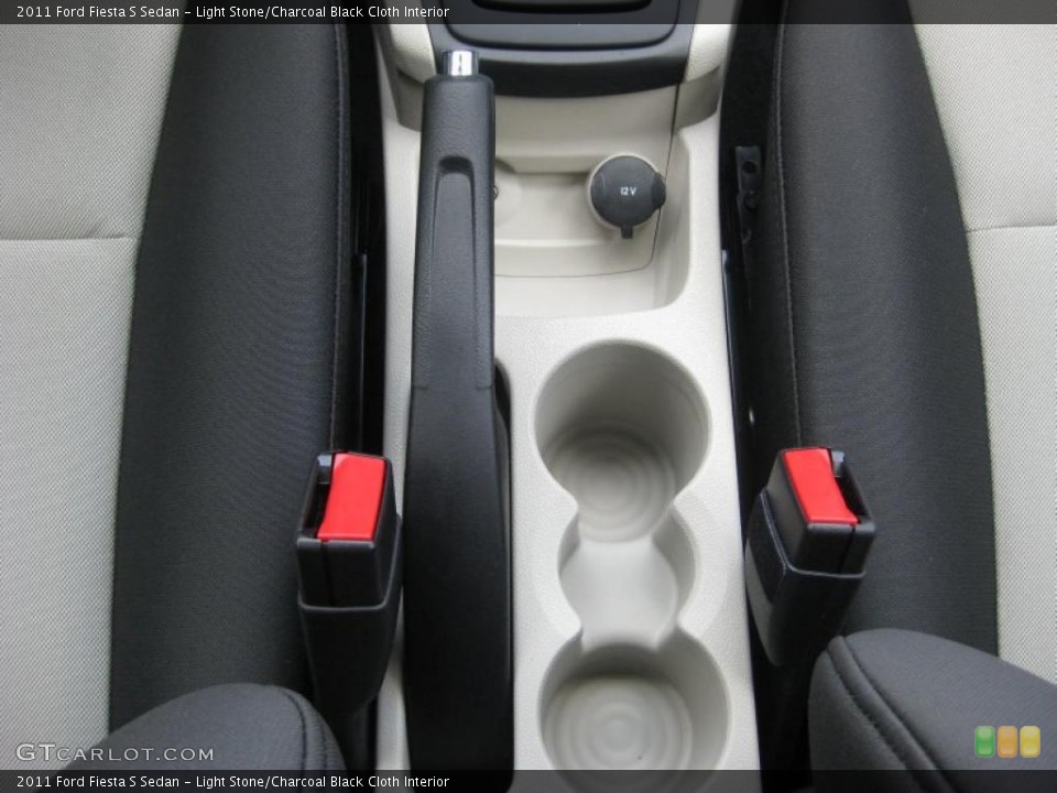 Light Stone/Charcoal Black Cloth Interior Controls for the 2011 Ford Fiesta S Sedan #39937524