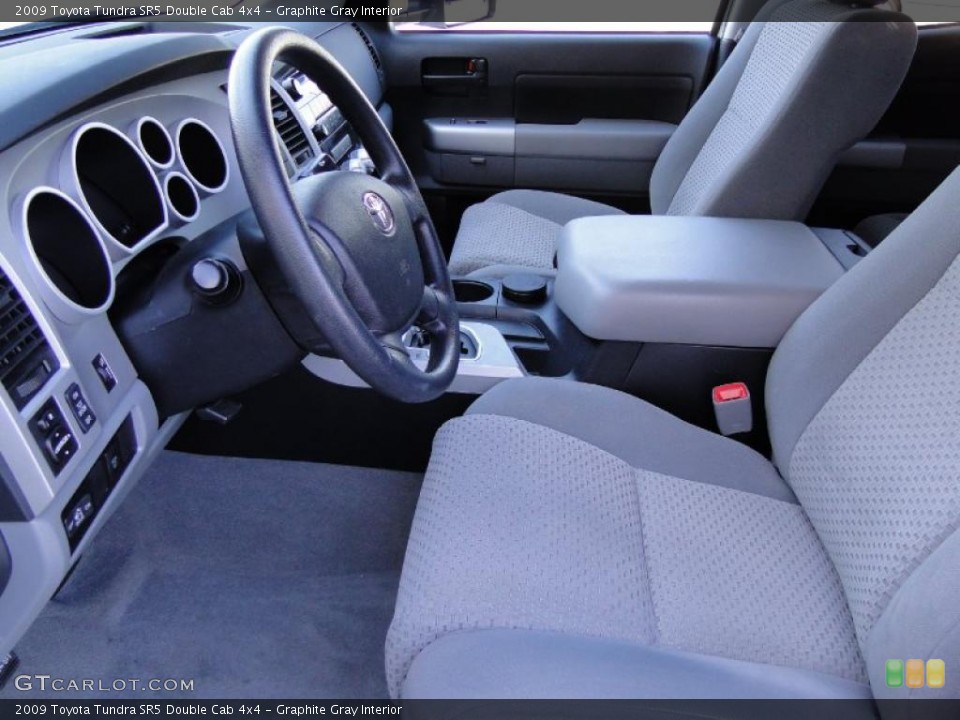 Graphite Gray Interior Photo for the 2009 Toyota Tundra SR5 Double Cab 4x4 #39939016