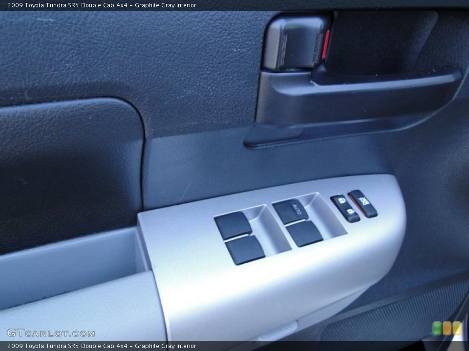 Graphite Gray Interior Controls for the 2009 Toyota Tundra SR5 Double Cab 4x4 #39939052