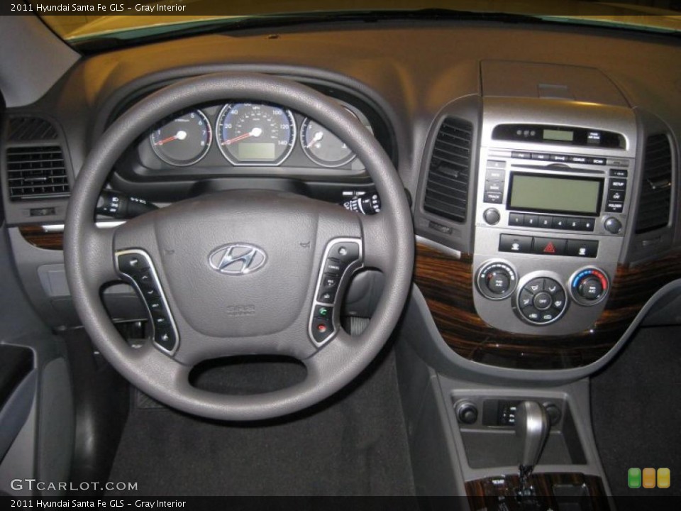 Gray Interior Dashboard for the 2011 Hyundai Santa Fe GLS #39939344