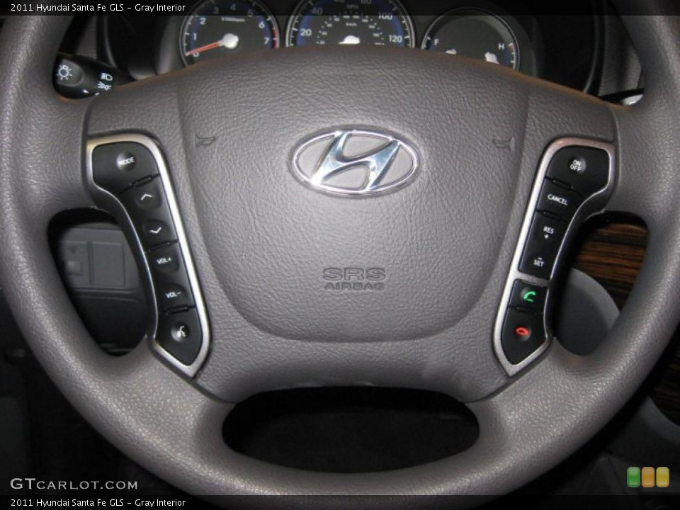 Gray Interior Steering Wheel for the 2011 Hyundai Santa Fe GLS #39939380