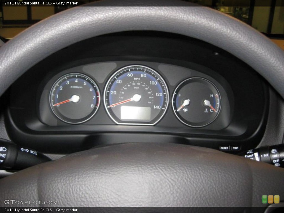 Gray Interior Gauges for the 2011 Hyundai Santa Fe GLS #39939392