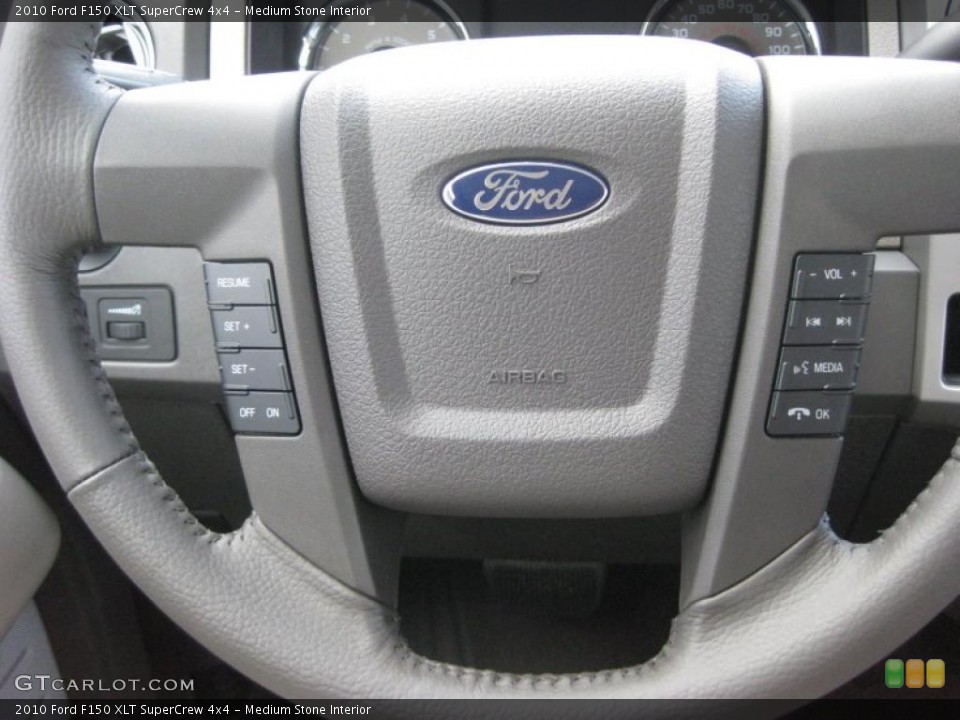 Medium Stone Interior Controls for the 2010 Ford F150 XLT SuperCrew 4x4 #39940294
