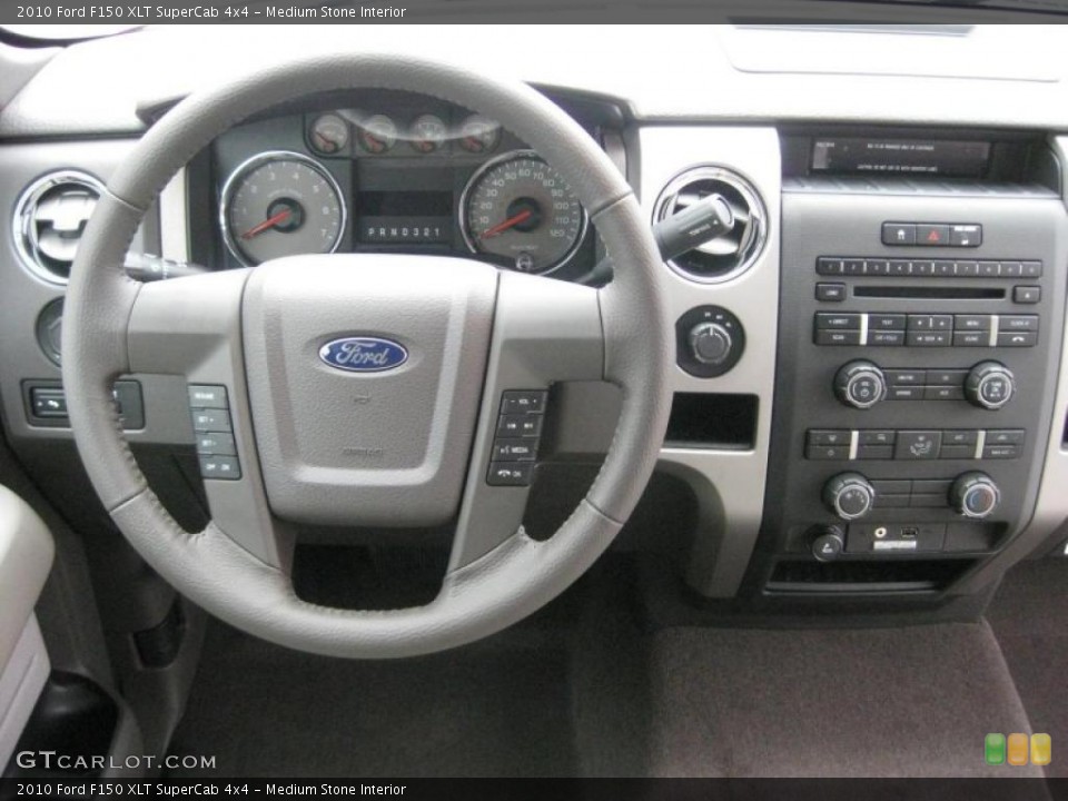 Medium Stone Interior Dashboard for the 2010 Ford F150 XLT SuperCab 4x4 #39940814
