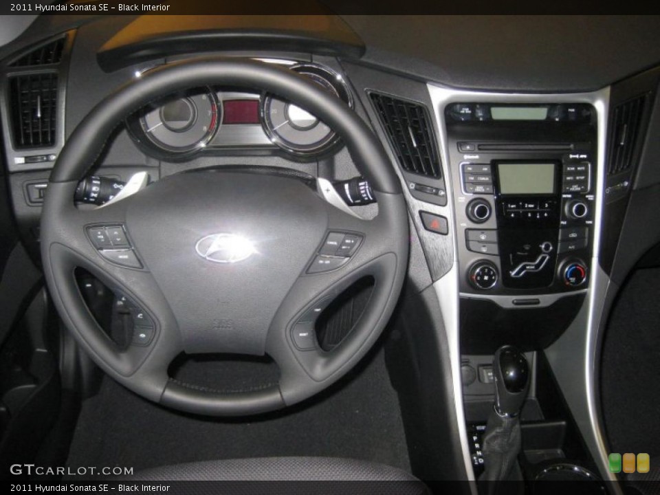 Black Interior Dashboard for the 2011 Hyundai Sonata SE #39941110