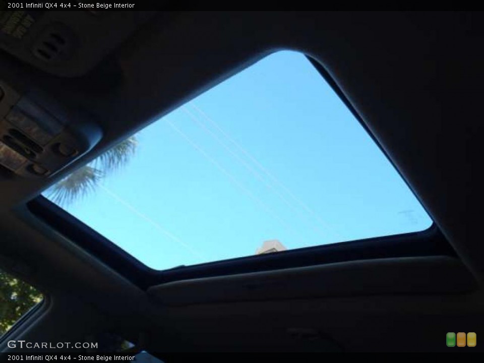 Stone Beige Interior Sunroof for the 2001 Infiniti QX4 4x4 #39945406