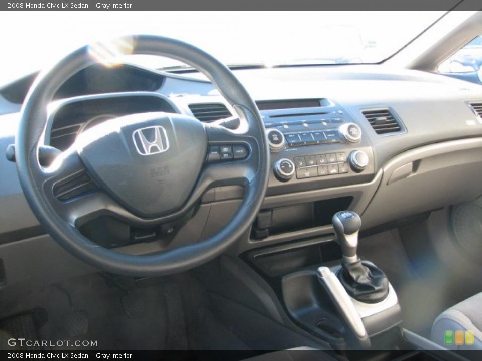 Gray Interior Dashboard for the 2008 Honda Civic LX Sedan #39945746