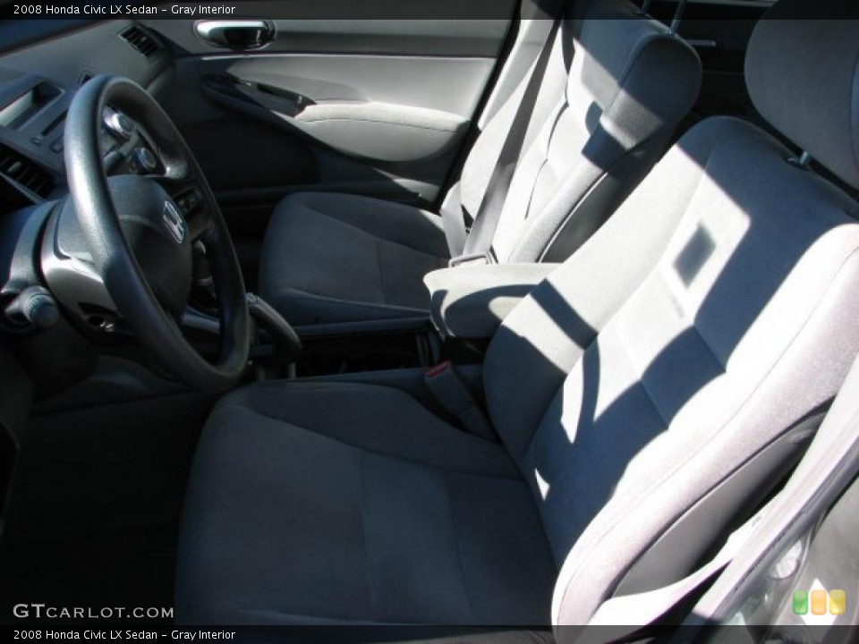 Gray Interior Prime Interior for the 2008 Honda Civic LX Sedan #39945778