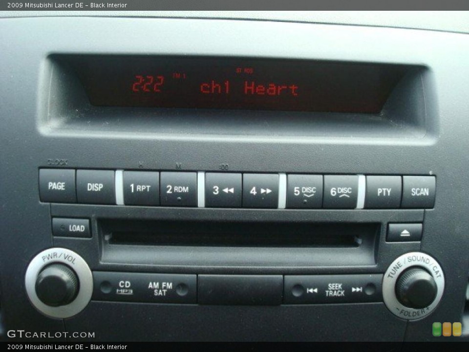 Black Interior Controls for the 2009 Mitsubishi Lancer DE #39945782
